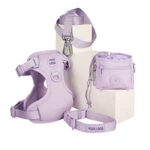 ชุดสายจูงสุนัขทำจากนีโอพรีนชุดสายจูงสัตว์เลี้ยงทำจากไนลอนปรับได้ออกแบบโลโก้ได้ตามต้องการ - Product Image 2