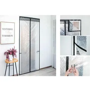 Cortina de porta isolada em malha mosquiteira de alta qualidade cortinas eva magnéticas com ímã