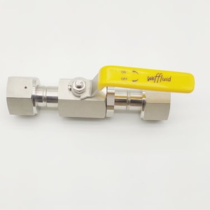 Vanne à boisseau sphérique en acier inoxydable 1 pouce, manuelle, pour liquides chimiques, utilisation à température normale avec manomètre - Product Image 3