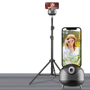 Qualità intelligente di rotazione di 360 gradi AI Face Selfie treppiede stabilizzatore gimbal per fotocamera del telefono con supporto per live streaming