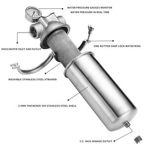 רשת פלדה LI-10T 40 מיקרון 316 נירוסטה מסנן ידני זרימה גדולה 100000l/h חיצוני - Product Image 2