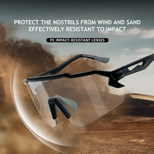 <span class=keywords><strong>Gafas</strong></span> <span class=keywords><strong>de</strong></span> Ciclismo con Lentes Fotocromáticas para Uso Diurno y Nocturno, Aptas para Ciclistas con Miopía, Protección contra el Viento y la Arena, Unisex - Product Image 2