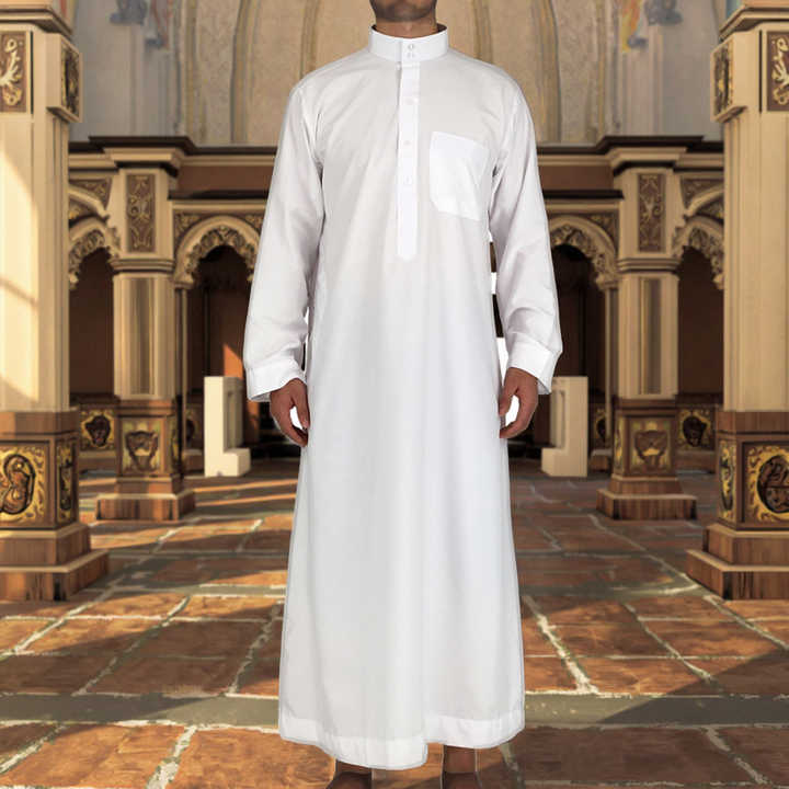 chinese dress ladies Dsgzkk Thobe for Men,Men Robe Muslims Dresses Djellaba Simple Shirts Arabic  Dress with Arab Head Scarf Men Ethnic Clothing at Amazon Men's Clothing  store