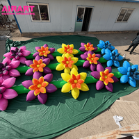 Chaîne de fleurs artificielles gonflable publicitaire pour fête, idée créative, chaîne de fleurs gonflable personnalisée, décoration florale de mariage