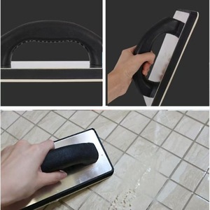 Surface de travail en caoutchouc pur, truelle à carrelage ergonomique bicolore à prise souple pour les carreleurs professionnels et la rénovation DIY à domicile - Product Image 5