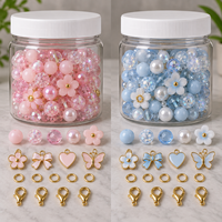 Fournitures de fabrication de bijoux personnalisés, bocaux transparents en PET avec couvercles pour perles, breloques, composants, organisation de petites pièces, vente en gros