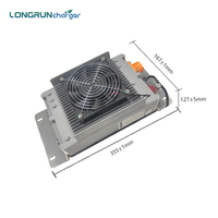 Convertisseur CC-CC haute tension 3KW pour véhicules électriques, entrée 80-900VDC, sortie batterie 12V 24V, bus CAN, alimentation étanche IP67