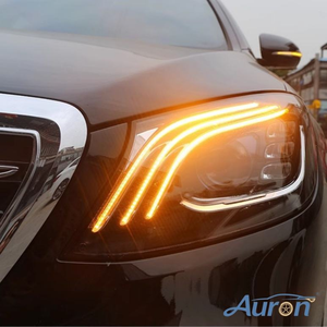 AURON Nuevo Conjunto de Faros Delanteros LED CSP de 12V 6000K 36W Súper Brillantes, 6000 Lúmenes, Clase S W222 2013-2016, Modificación/Actualización - Product Image 5