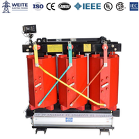 Epoksi Reçineli Kuru Tip Trafo 1600KVA 10KV 400V 50/60Hz 3 Faz Disk Bobinli Tamamen Alüminyum F H İzolasyonlu Dağıtım Sistemi Özel Üretim