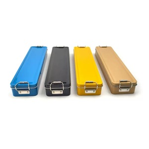 Cao Cấp Hình Chữ Nhật Lưu Trữ Trường Hợp Thủ Công Thẻ Lưu Trữ Hộp Bút Chì Bản Lề Kim Loại Hộp Với Khóa - Product Image 3