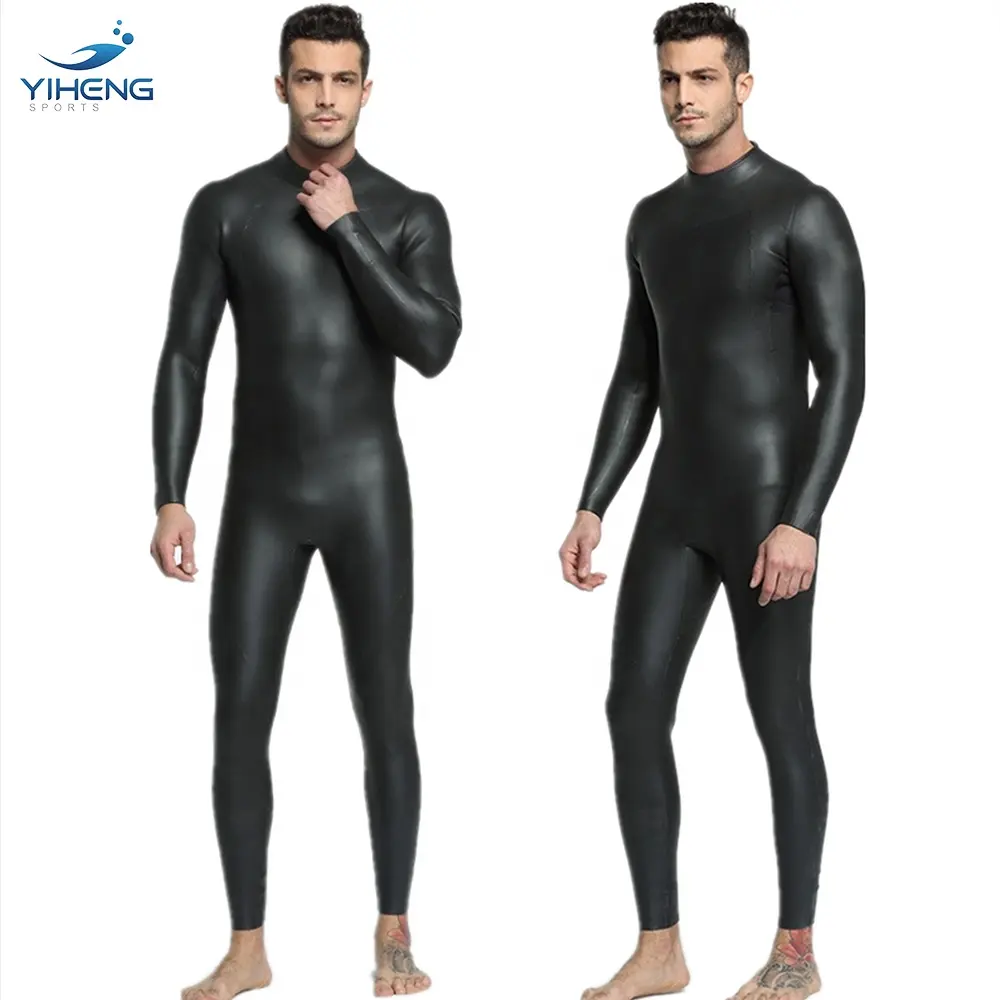 YIHENG Custom 3mm CR Neoprene flexible Triathlon Diving Spearfishing Smoothskin Wet Suits Men Smooth Skin Surfing Wetsuit