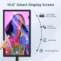 Écran d'affichage numérique LCD Full HD 15,6 pouces pour intérieur, ultra-fin, tactile intelligent 10 points, Android, pour magasin de détail