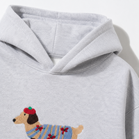 Ensemble de survêtement personnalisé pour femmes grandes tailles, 2 pièces, en coton, avec sweat-shirt brodé motif teckel et pantalon de survêtement large, style streetwear