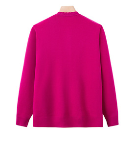 Dy046 Cardigan Casual da <span class=keywords><strong>Donna</strong></span> Autunnale con Ricamo Floreale Monopetto in <span class=keywords><strong>Maglia</strong></span> Poliestere/Nylon a Maniche Lunghe - Product Image 2