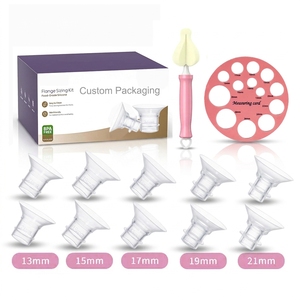 Conteneur en plastique sans BPA de 13, 15, 17, 19, 21, 24 mm pour kit d'inserts de biberon, accessoires de <span class=keywords><strong>tire</strong></span>-<span class=keywords><strong>lait</strong></span> portables, vente en gros - Product Image 1