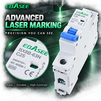 EBASEE 1P 6-63A 6kA Disjoncteur miniature AC courbe C sur rail DIN