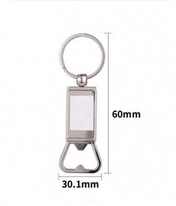 Llavero abrebotellas de sublimación al por mayor, recuerdo, regalo, logotipo personalizado, transferencia de tinta, corazón, llavero en blanco para sublimación con foto - Product Image 2