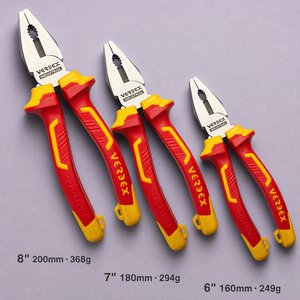 <span class=keywords><strong>Pince</strong></span> combinée monobloc renforcée en acier forgé Cr-V HRC55-62, coupe-fils <span class=keywords><strong>à</strong></span> haute résistance pour l'usinage des métaux, outils d'atelier - Product Image 4