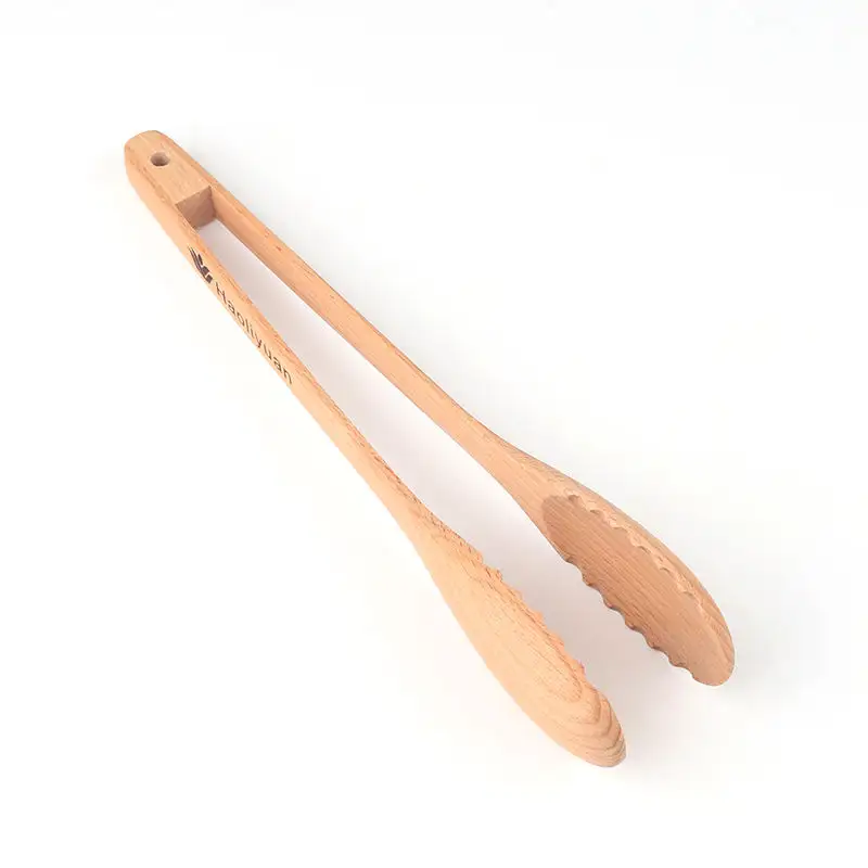 Alat dapur penjepit roti bambu, Aksesori dapur klip makanan klip kayu