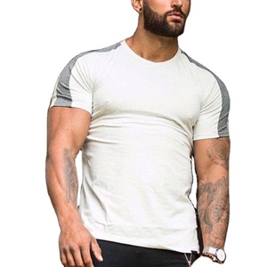 Camisetas de manga para hombre 95% algodón 5% Spandex, venta al por mayor, baratas - Product Image 1
