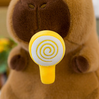 Peluche Capybara Sucette avec Cordon de Tirage, Cadeau d'Anniversaire pour Enfants, Vente en Gros, Personnalisable