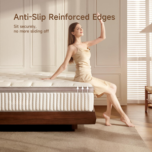 Colchón Moderno Híbrido de Muelles Ensacados y Espuma Viscoelástica Transpirable Ecológico de 30cm de Grosor Firmeza Media para Dormitorio y Hogar - Product Image 5