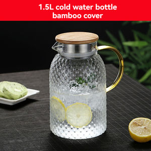 Bouteille d'eau froide en verre grande capacité pour usage domestique, ensemble de tasses chauffantes pour eau froide en gros - Product Image 5