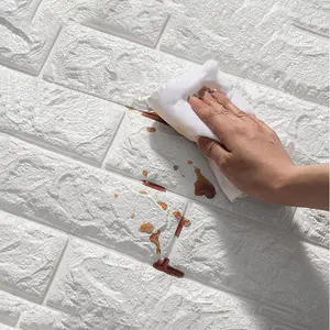 厨房PVC泡沫壁纸面板砖自粘3D墙贴