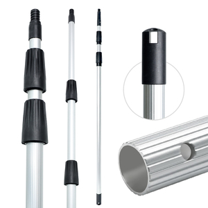 Poteau <span class=keywords><strong>télescopique</strong></span> professionnel d'outils et d'accessoires de nettoyage domestique de <span class=keywords><strong>6</strong></span> <span class=keywords><strong>mètres</strong></span> de long avec poignée et poteau télescopiques - Product Image 1