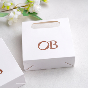 Sac en papier blanc personnalisé avec logo, idéal pour cosmétiques, bijoux, emballage cadeau, sac de shopping, petit sac cadeau d'affaires - Vente chaude - Product Image 6