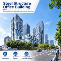 Structure en acier conçue par GloStar pour les projets de construction de sièges de bureaux et de complexes commerciaux