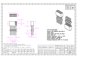 RealRun FH2.54*8.5-2*5P 2.54mm Pitch H8.5mm Konektor Header Betina Pin Panjang Tipe Y Lapisan Emas Dua Baris Pemasangan DIP Lurus - Product Image 5
