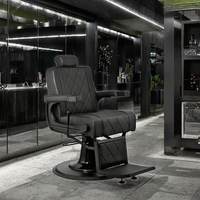 Fauteuil de Barbier Hydraulique Moderne avec Fonctionnalités Pliables et Réglables en Hauteur pour Utilisation en Salon Commercial