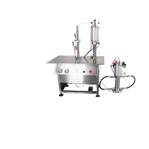 เครื่องบรรจุและปิดผนึกกระป๋องสเปรย์ CO2 กึ่งอัตโนมัติ ทำจากสแตนเลส สำหรับบรรจุกระป๋องสเปรย์ - Product Image 1