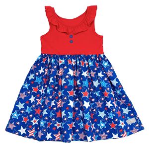 Nuevo Vestido de Boutique para Niñas, Ropa Infantil Popular al por Mayor, Ropa para Bebés Niñas para el 4 de Julio - Product Image 3