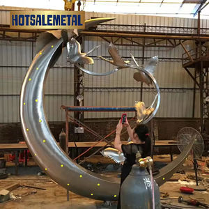 High Quality Custom <b>Designed</b> Modern Stainless Steel Motorcycle Statue Eco-Friendly Animal Pattern Metal Sculpture - Product Image 5