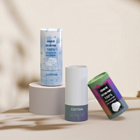 Boîtes cylindriques en carton biodégradable personnalisées avec logo pour bougies, cosmétiques, brosses à dents, éponges de maquillage, tubes en papier ronds