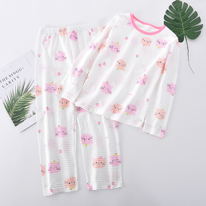 Set di Abbigliamento per Bambine, <span class=keywords><strong>Pigiama</strong></span> in <span class=keywords><strong>Cotone</strong></span> con Stampa di Gatti Carini, Maniche Lunghe, Abbigliamento da Notte per Bambini - Product Image 6