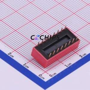 TA-08 DIP Switch Through hole Component (THT) Switch ( Number of Switch Sections: 8 )( Lead Spacing: 2.54mm ) - Product Image 2