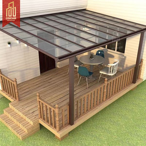 Pergola Copri-Patio All'Ingrosso da Giardino e da Esterno con Protezione Solare, Tetto in <span class=keywords><strong>Policarbonato</strong></span> e Struttura in Alluminio Personalizzabile - Product Image 1