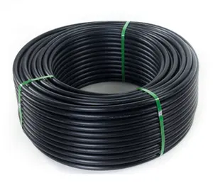 black 2 inch 100m poly pe material tubes rolls polyethylene 16mm hdpe pn10 agricultural farm Irrigation pipe