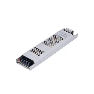 Led 스트립 용 60w 전원 공급 장치 IP20 슬림 전원 공급 장치 12v 24v 슬림 타입 금속 케이스 Led 드라이버 3 년 보증