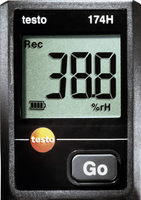 testo 174 H - Mini registrador de datos de temperatura y humedad con USB-C y software para PC