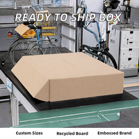 Cajas de Envío de Cartón Corrugado de 10x10x2 Pulgadas, Listas para Enviar, con Diseño en Relieve de 2 mm de Grosor, Materiales Reciclados