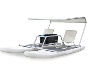 Bote Inflable para 2 Personas, Tabla de Paddle Surf, Pontón de Pesca, Catamarán Portátil para <span class=keywords><strong>Fiestas</strong></span> Acuáticas - Product Image 1