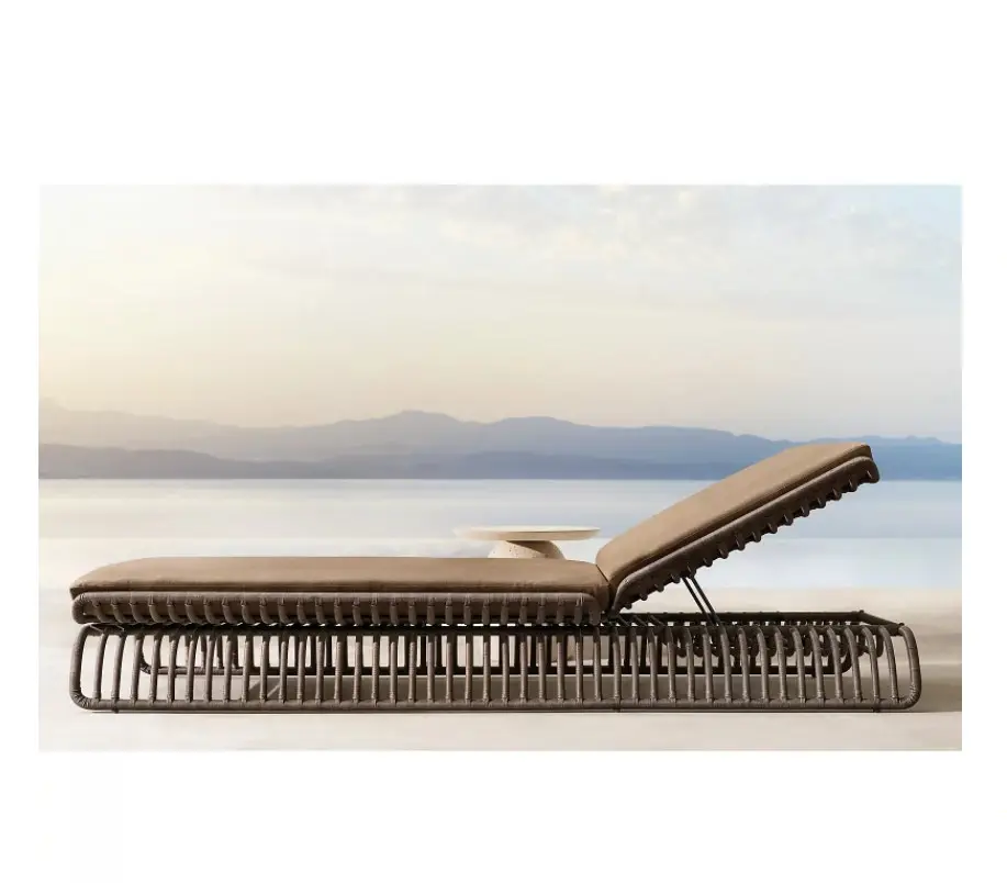 Salière — meuble d'extérieur en corde, ensemble de jardin, salon, chaise solaire