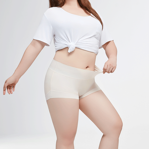 Mutande a Vita Alta in Maglia per Donna <span class=keywords><strong>Taglie</strong></span> Forti, Invisibili, con Controllo Addominale, Elastico in Cotone - Product Image 2