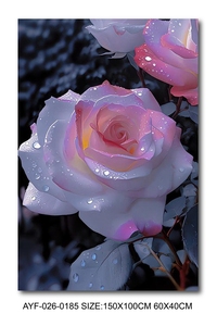 Lussuoso Quadro in Porcellana con Effetto 3D Floreale, Stampa Digitale 3D per Decorazione Murale Domestica - Product Image 2