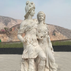 Scultura Classica di Combattente, Statua a Grandezza Naturale di Donna Greca Soldato Guerriero per Decorazione di Parchi - Product Image 4