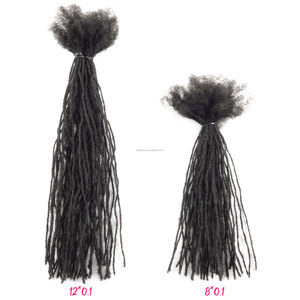 Extensiones de Cabello Humano al por Mayor para Trenzas, Micro Locs Brasileños, Extensiones de Cabello Humano Hechas a Mano de 0.1 Pulgadas, Extensiones de Rastas - Product Image 2
